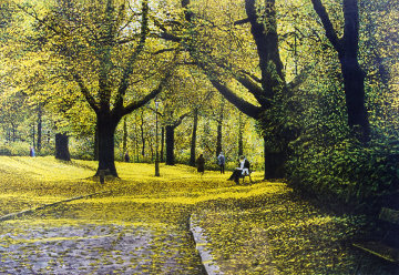 Autumn Parc Montsouris 1985 Limited Edition Print - Harold Altman Autumn Parc Montsouris 1985 Limited Edition Print - Harold Altman