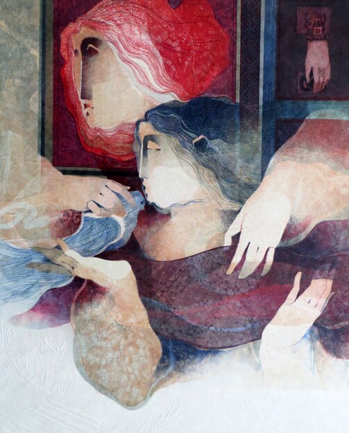 Five Human Senses - Partial Suite: Taste, Touch and Vision 1984 Limited Edition Print - Sunol Alvar