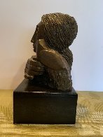 Mujer Con Paloma II Bronze Sculpture 1976 9 in Sculpture by Sunol Alvar - 1 Mujer Con Paloma II Bronze Sculpture 1976 9 in Sculpture by Sunol Alvar - 1