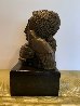 Mujer Con Paloma II Bronze Sculpture 1976 9 in Sculpture by Sunol Alvar - 1