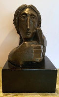 Mujer Con Paloma II Bronze Sculpture 1976 9 in Sculpture by Sunol Alvar - 0 Mujer Con Paloma II Bronze Sculpture 1976 9 in Sculpture by Sunol Alvar - 0