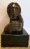 Mujer Con Paloma II Bronze Sculpture 1976 9 in Sculpture by Sunol Alvar - 0