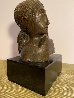 Mujer Con Paloma II Bronze Sculpture 1976 9 in Sculpture by Sunol Alvar - 3