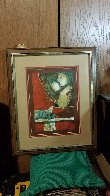 Two Woman With Dove AP 1978 Limited Edition Print by Sunol Alvar - 1 Two Woman With Dove AP 1978 Limited Edition Print by Sunol Alvar - 1