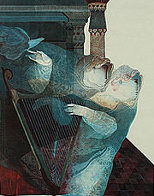 3 Pieces From Suite Biblique: David Plays His Harp, Esther At the Banquet And Ruth Gleanin Limited Edition Print by Sunol Alvar - 2 3 Pieces From Suite Biblique: David Plays His Harp, Esther At the Banquet And Ruth Gleanin Limited Edition Print by Sunol Alvar - 2