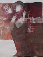 3 Pieces From Suite Biblique: David Plays His Harp, Esther At the Banquet And Ruth Gleanin Limited Edition Print by Sunol Alvar - 1 3 Pieces From Suite Biblique: David Plays His Harp, Esther At the Banquet And Ruth Gleanin Limited Edition Print by Sunol Alvar - 1