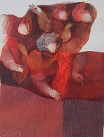 3 Pieces From Suite Biblique: David Plays His Harp, Esther At the Banquet And Ruth Gleanin Limited Edition Print by Sunol Alvar - 4 3 Pieces From Suite Biblique: David Plays His Harp, Esther At the Banquet And Ruth Gleanin Limited Edition Print by Sunol Alvar - 4