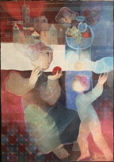 Maternite Du Village Limited Edition Print by Sunol Alvar Maternite Du Village Limited Edition Print by Sunol Alvar
