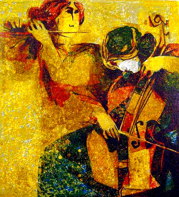 Musicians 1970 Limited Edition Print by Sunol Alvar