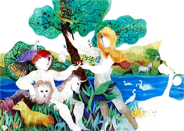 Garden of Eden 1988 Limited Edition Print - Sunol Alvar Garden of Eden 1988 Limited Edition Print - Sunol Alvar