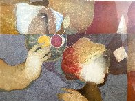 Le Regard Cache 1991 Huge 44x38 Limited Edition Print by Sunol Alvar - 4 Le Regard Cache 1991 Huge 44x38 Limited Edition Print by Sunol Alvar - 4