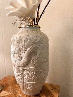 Les Temps De Nos Jours EA Porcelain Vase /  Sculpture 1993 17 in  Sculpture by Sunol Alvar - 4