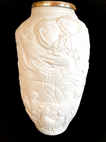 Les Temps De Nos Jours Porcelain Vase / Sculpture 1993 17 in Sculpture - Sunol Alvar