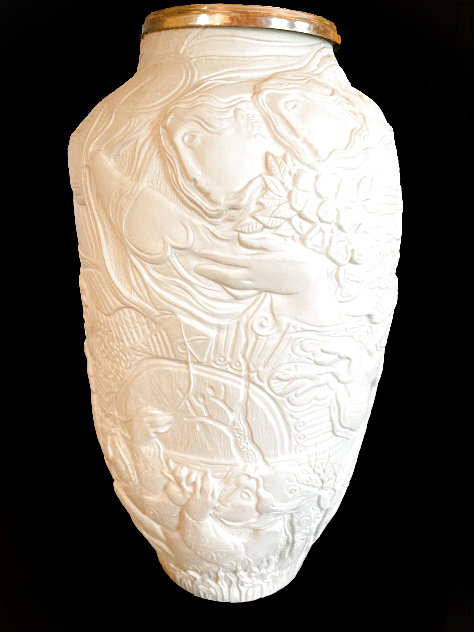 Les Temps De Nos Jours Porcelain Vase / Sculpture 1993 17 in Sculpture by Sunol Alvar
