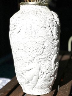 Les Temps De Nos Jours Porcelain Vase / Sculpture 1993 17 in Sculpture - Sunol Alvar