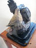 La Paloma Bronze Sculpture 10 in - Signed Twice Sculpture by Sunol Alvar - 2