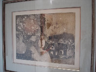 Femme en Bistro Limited Edition Print by Sunol Alvar - 1 Femme en Bistro Limited Edition Print by Sunol Alvar - 1