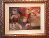 Interior Con Pueblo 20x26 Original Painting by Sunol Alvar - 1