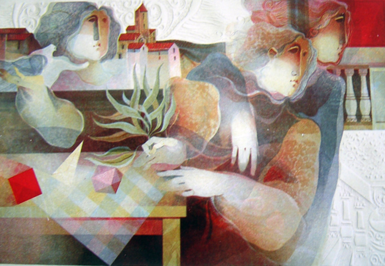 Les Balustrades Suite of 2 1985 Limited Edition Print by Sunol Alvar Les Balustrades Suite of 2 1985 Limited Edition Print by Sunol Alvar