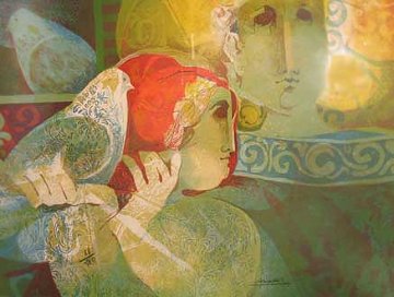 Bird in Hand 1976 Limited Edition Print - Sunol Alvar Bird in Hand 1976 Limited Edition Print - Sunol Alvar