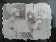 Untitled Drawing 2005 12x15 Drawing by Sunol Alvar - 2 Untitled Drawing 2005 12x15 Drawing by Sunol Alvar - 2