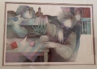 Les Balustrades (II) Framed Suite of 2 Lithographs Limited Edition Print by Sunol Alvar - 3