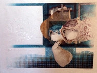 Suites Interiore Bleue, Set of 3 Lithographs 1979 Limited Edition Print by Sunol Alvar - 2 Suites Interiore Bleue, Set of 3 Lithographs 1979 Limited Edition Print by Sunol Alvar - 2