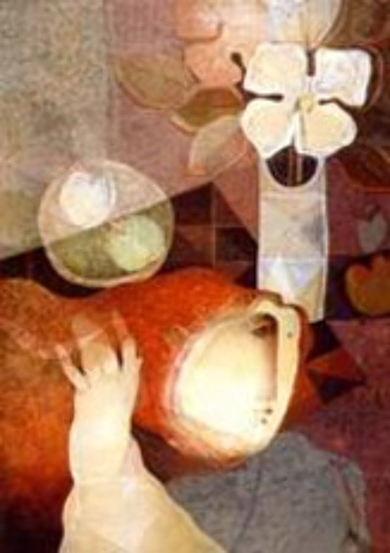 Bouquet Sur La Table 1991 Limited Edition Print by Sunol Alvar Bouquet Sur La Table 1991 Limited Edition Print by Sunol Alvar
