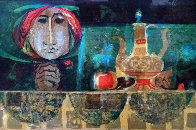 Femme a La Nature Morte 1970 Limited Edition Print by Sunol Alvar - 0 Femme a La Nature Morte 1970 Limited Edition Print by Sunol Alvar - 0