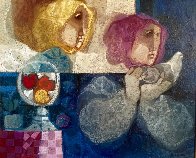 Comparturata Paloma oil on canvas 33x38 Original Painting by Sunol Alvar - 0 Comparturata Paloma oil on canvas 33x38 Original Painting by Sunol Alvar - 0