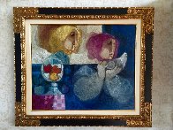 Comparturata Paloma oil on canvas 33x38 Original Painting by Sunol Alvar - 1 Comparturata Paloma oil on canvas 33x38 Original Painting by Sunol Alvar - 1