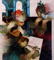 Lyrique Suite: 2pc. Duo and Quartet 1993 Limited Edition Print by Sunol Alvar - 1 Lyrique Suite: 2pc. Duo and Quartet 1993 Limited Edition Print by Sunol Alvar - 1