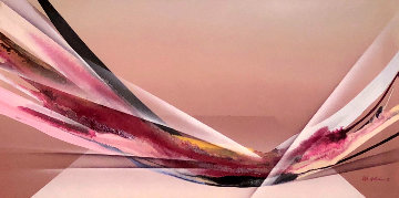 Flight At Dusk 20x40 Original Painting - Elba Alvarez Flight At Dusk 20x40 Original Painting - Elba Alvarez