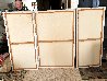 Untitled Abstract Triptych 60x28 - Huge Mural Size Original Painting by Elba Alvarez - 6