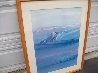 Ocean Seascape, 3 Watercolors (Triptych) 1987 43x51 Huge Watercolor by Elba Alvarez - 3