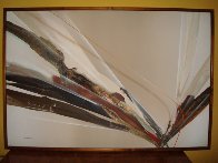 Untitled Abstract 1981 51x75 Huge Original Painting by Elba Alvarez - 1 Untitled Abstract 1981 51x75 Huge Original Painting by Elba Alvarez - 1
