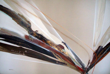 Untitled Abstract 1981 51x75 Original Painting - Elba Alvarez Untitled Abstract 1981 51x75 Original Painting - Elba Alvarez
