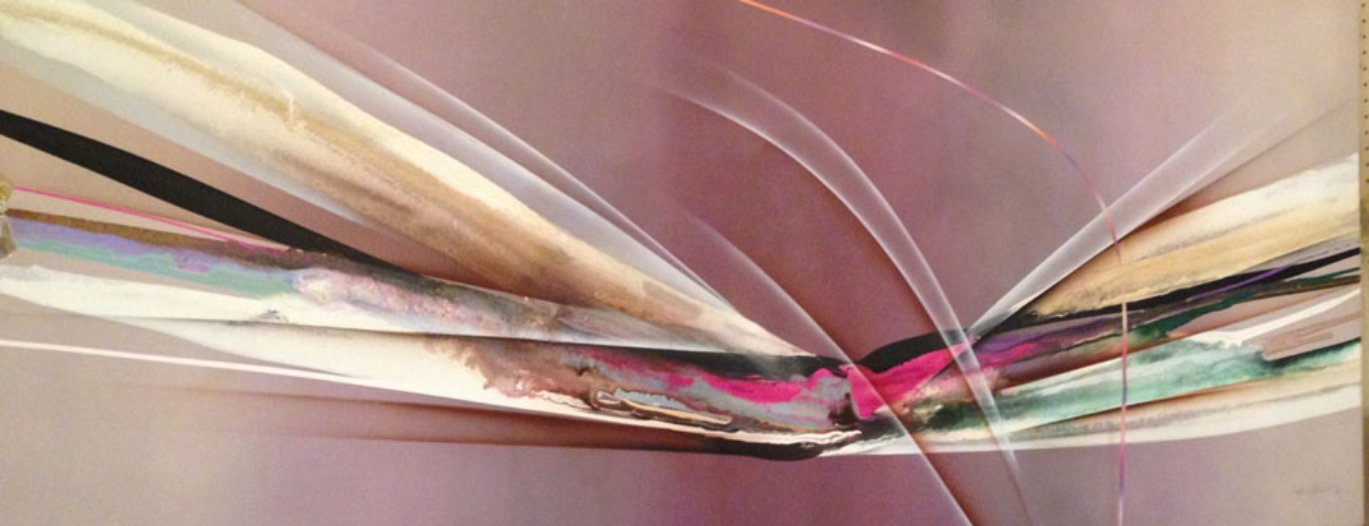 Untitled Oil on Canvas 1973 30x74 Original Painting by Elba Alvarez Untitled Oil on Canvas 1973 30x74 Original Painting by Elba Alvarez