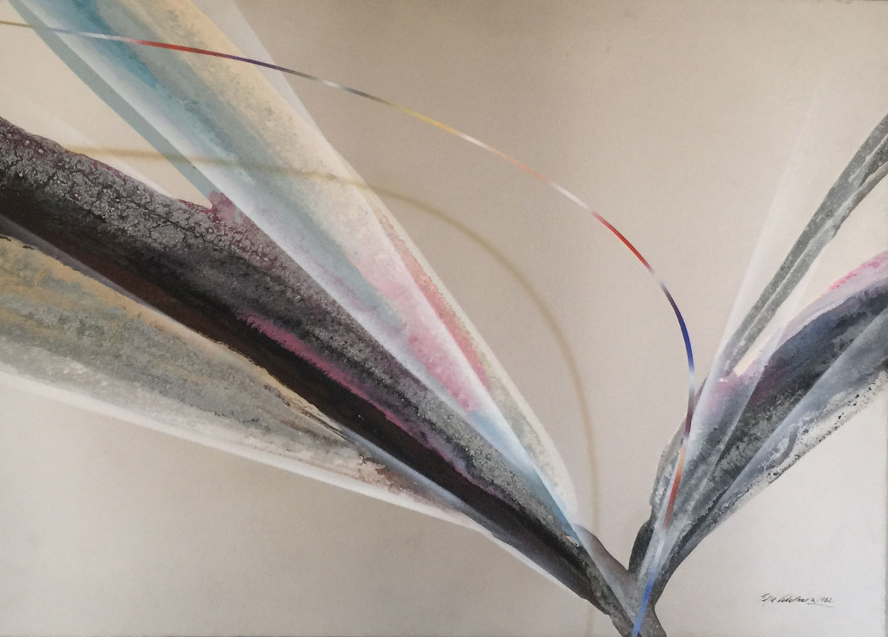 Untitled Painting 1982 30x36 Original Painting by Elba Alvarez Untitled Painting 1982 30x36 Original Painting by Elba Alvarez