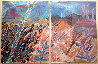 A Walk Through Monument Valley  1987 52x76  Huge Mural - Colorado Original Painting by Amanda Watt - 1