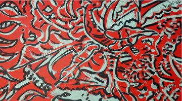 Untitled Original 1997 15x26 Original Painting - Amanda Watt Untitled Original 1997 15x26 Original Painting - Amanda Watt
