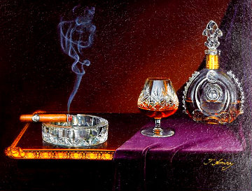 Night Cap Oleograph Limited Edition Print - Teimur Amiry Night Cap Oleograph Limited Edition Print - Teimur Amiry