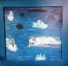 Floating Brides 1993 16x17 Original Painting by Ann Chamberlin - 1