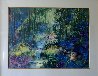 Sheltered By the Woods Watercolor 1990 40x49 Huge Original Painting by Diane Anderson - 1
