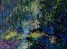 Sheltered By the Woods Watercolor 1990 40x49 Huge Original Painting by Diane Anderson - 0