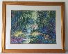 Sheltered By the Woods Watercolor 1990 40x49 Huge Original Painting by Diane Anderson - 2
