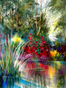 Gleam of Sunlight Watercolor - 42x34 - Huge Watercolor by Diane Anderson - 0