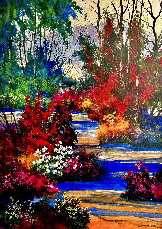 Colors of Enchantment Watercolor 1998 57x45 - Huge Original Painting - Diane Anderson