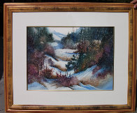 Winter Hike 37x44 Huge Original Painting by Diane Anderson - 1 Winter Hike 37x44 Huge Original Painting by Diane Anderson - 1