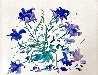 Leaves of Purple Watercolor 1996 15x18 Watercolor by Jon Anderson - 0